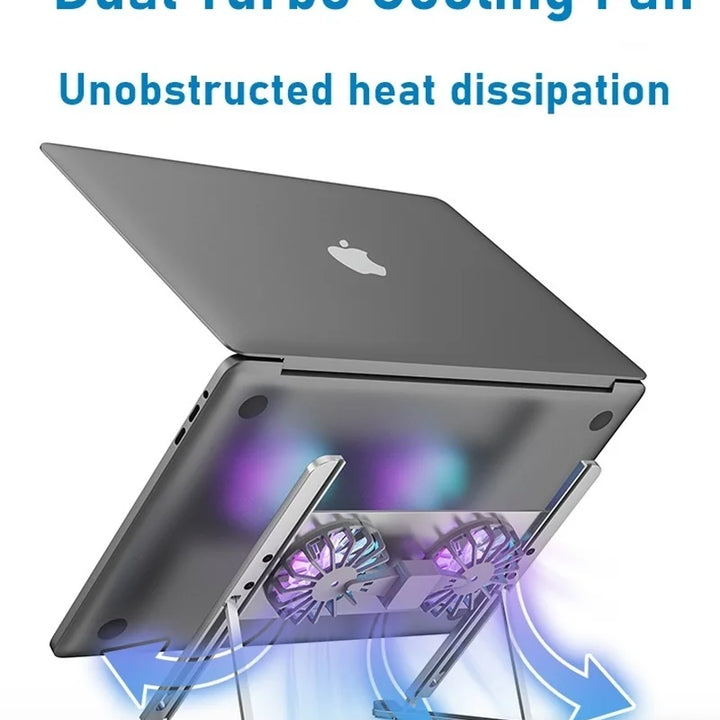 Laptop Cooling Stand with 2 USB Fan Laptop Cooler Stand Pad Cooling for Notebook Heat Dissipation