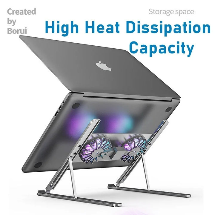 Laptop Cooling Stand with 2 USB Fan Laptop Cooler Stand Pad Cooling for Notebook Heat Dissipation