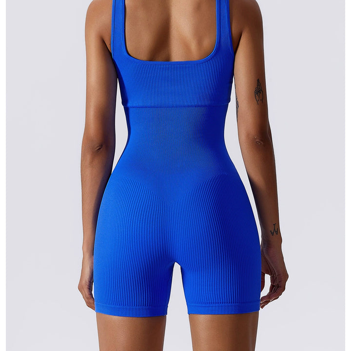 High Elastic Seamless Vest Women's Summer Jumpsuit with Chest Pad