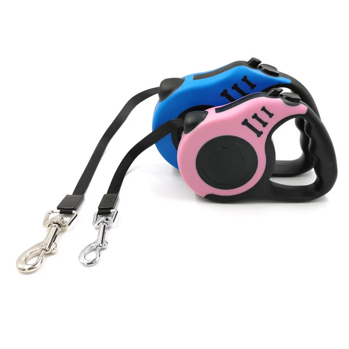 3m 5m Dog Leash for Small Dogs Cat Automatic Retractable Durable Nylon Lead Puppy Outdoor Travel Walking Hiking Traction Rope