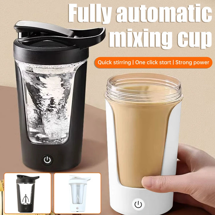 Garrafa Misturadora Automática de Proteína Elétrica 350ML para Ginásio e Exterior com Agitador Mixer para Leite e Café